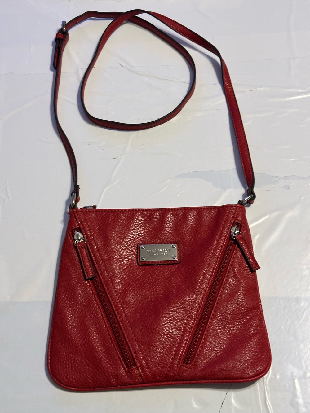 Nine West Red Adjustable Crossbody